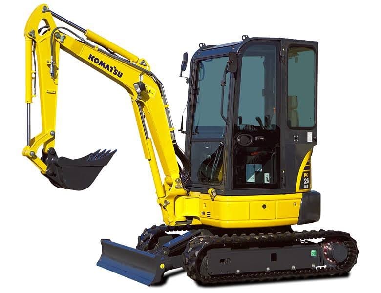 Komatsu PC26MR-3, (2013), 4132 heures, 2.8T – occasion
