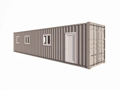 BUREAU ET SALLE DE PAUSE AVEC KITCHENETTE 28 M² EN CONTAINER 40 PIEDS