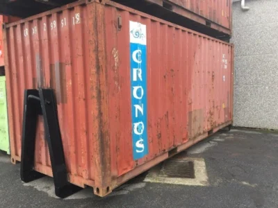 CONTAINER MARITIME 20 PIEDS SUR BERCE AMPLIROLL