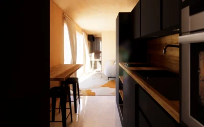 Studio container ECOLOGIA 40 pieds 23 m² habitables [1 chambre]