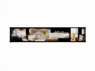 Studio container ECOLOGIA 40 pieds 23 m² habitables [1 chambre]