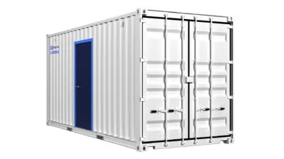 LOCAL DE STOCKAGE EN CONTAINER DE 20 PIEDS AVEC PORTE DE SERVICE
