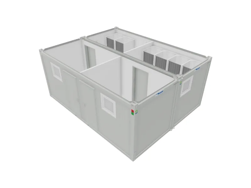 BUNGALOW SANITAIRE VESTIAIRE 6 DOUCHES H/F SÉPARÉES 29,4 M²  2 X 20 PIEDS