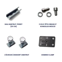 KIT DE FIXATION DE RAILS MÉTALLIQUE SUR CONTAINER MARITIME