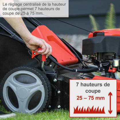 Tondeuse a essence SCHEPPACH Ms225-53e , 224 cm, l.53 cm, demarrage electrique