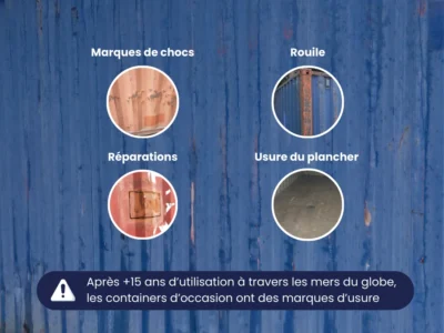 Container maritime 40 Pieds HIGH CUBE DERNIER VOYAGE