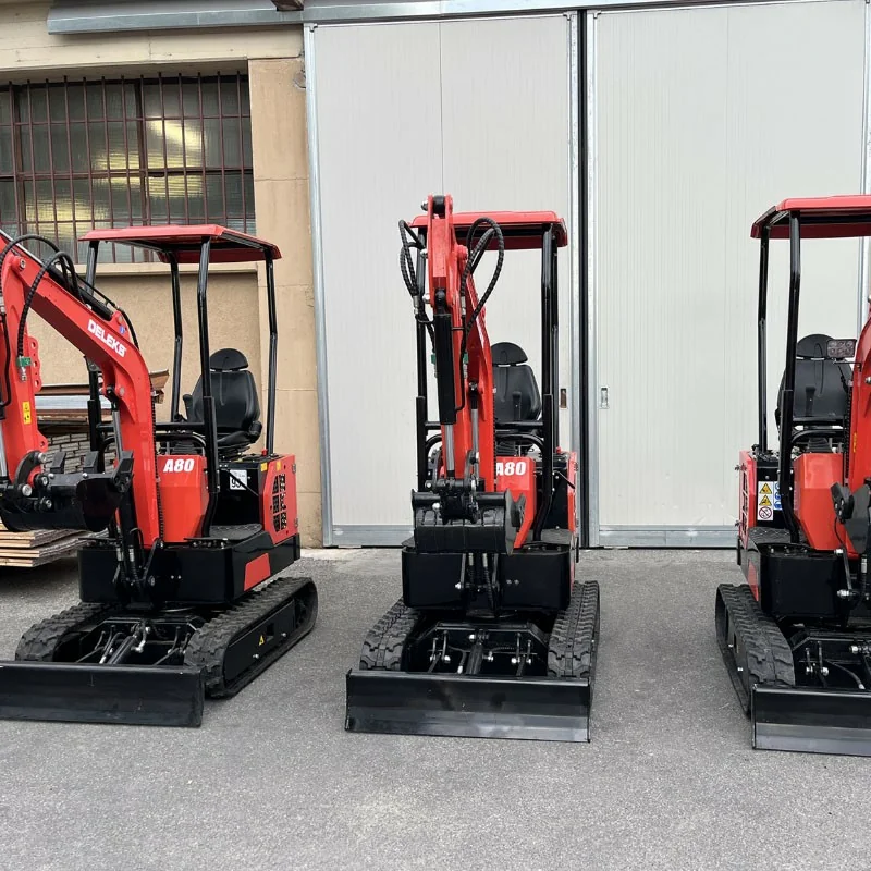 Mini-pelle Petite Pailleuse Deleks A80 Boz